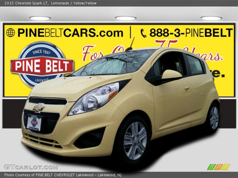 Lemonade / Yellow/Yellow 2015 Chevrolet Spark LT