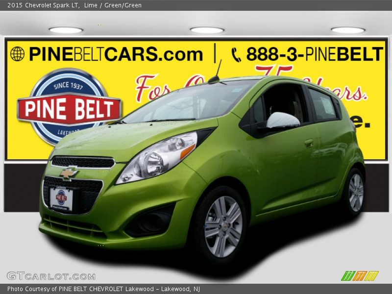 Lime / Green/Green 2015 Chevrolet Spark LT