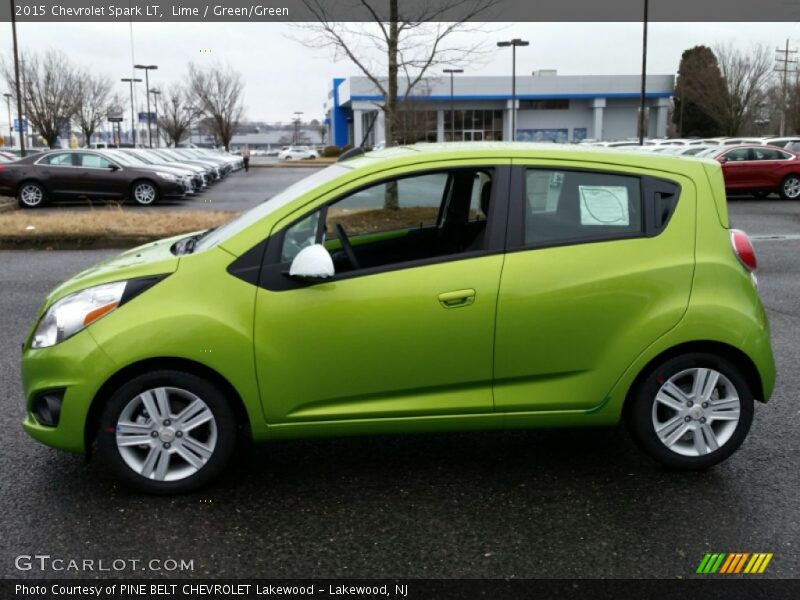 Lime / Green/Green 2015 Chevrolet Spark LT
