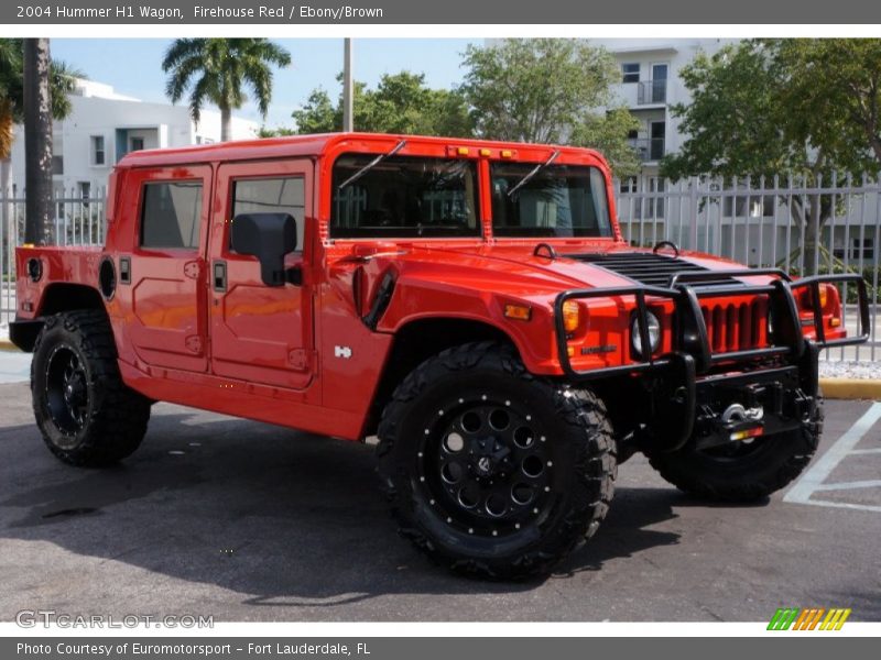 Firehouse Red / Ebony/Brown 2004 Hummer H1 Wagon