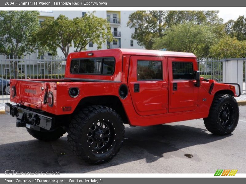 Firehouse Red / Ebony/Brown 2004 Hummer H1 Wagon