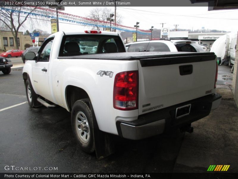 Summit White / Dark Titanium 2012 GMC Sierra 1500 Regular Cab 4x4