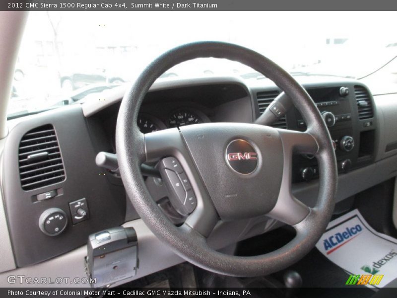 Summit White / Dark Titanium 2012 GMC Sierra 1500 Regular Cab 4x4