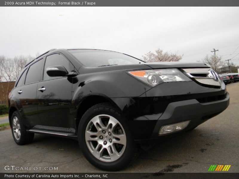 Formal Black / Taupe 2009 Acura MDX Technology