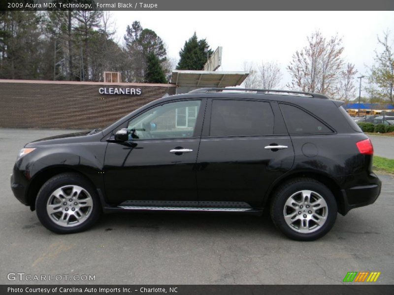 Formal Black / Taupe 2009 Acura MDX Technology