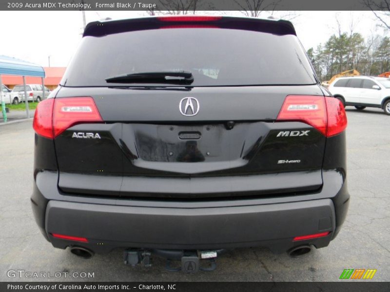 Formal Black / Taupe 2009 Acura MDX Technology