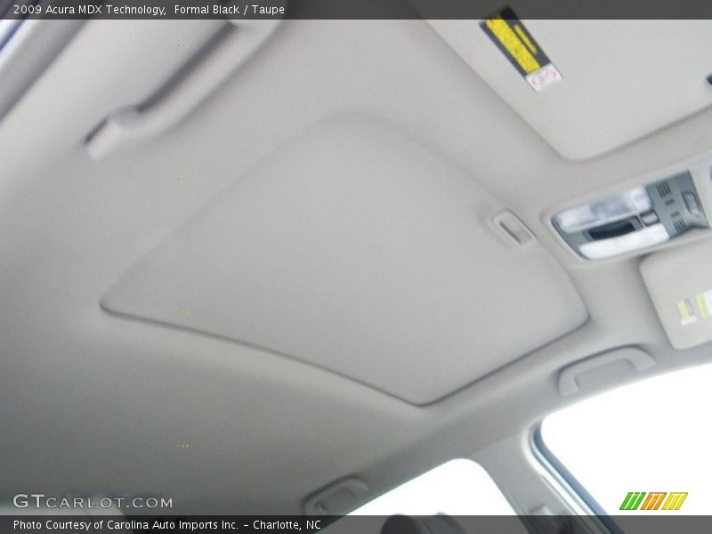 Formal Black / Taupe 2009 Acura MDX Technology