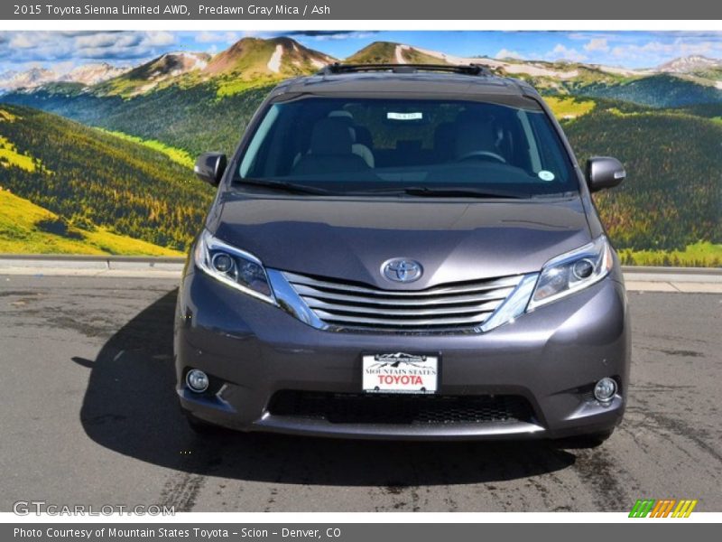 Predawn Gray Mica / Ash 2015 Toyota Sienna Limited AWD