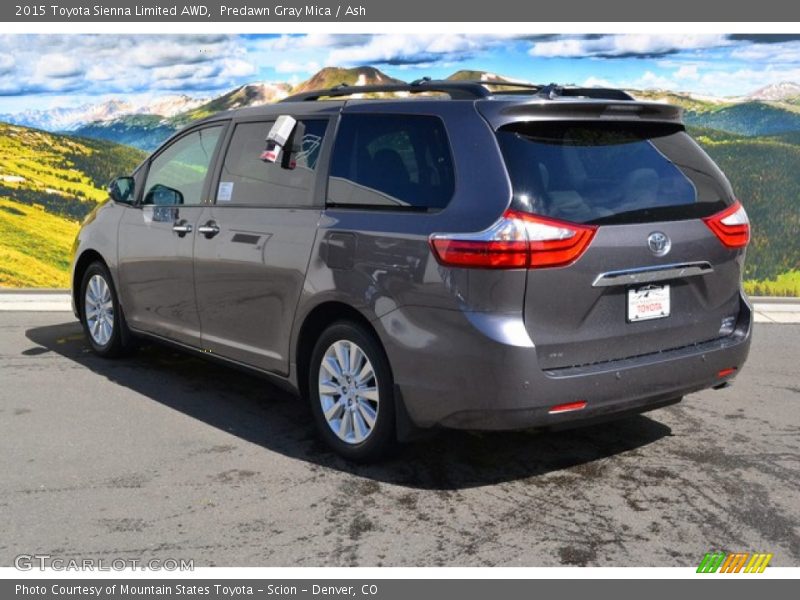 Predawn Gray Mica / Ash 2015 Toyota Sienna Limited AWD