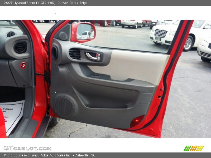 Canyon Red / Beige 2005 Hyundai Santa Fe GLS 4WD