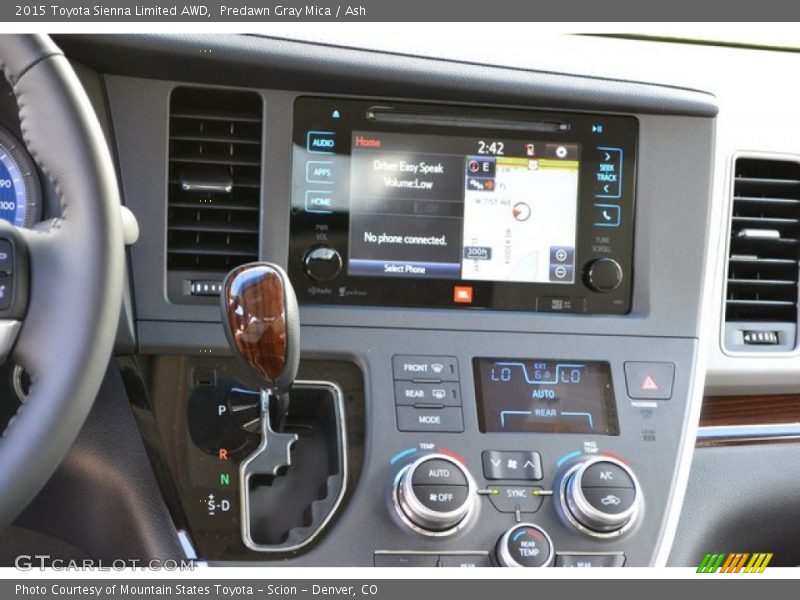Predawn Gray Mica / Ash 2015 Toyota Sienna Limited AWD