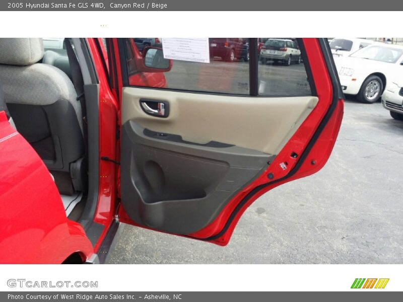 Canyon Red / Beige 2005 Hyundai Santa Fe GLS 4WD