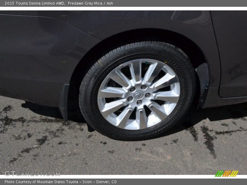 Predawn Gray Mica / Ash 2015 Toyota Sienna Limited AWD
