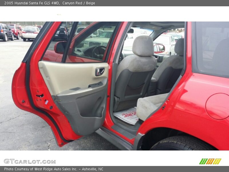 Canyon Red / Beige 2005 Hyundai Santa Fe GLS 4WD
