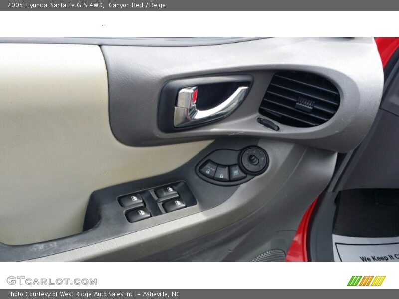 Canyon Red / Beige 2005 Hyundai Santa Fe GLS 4WD