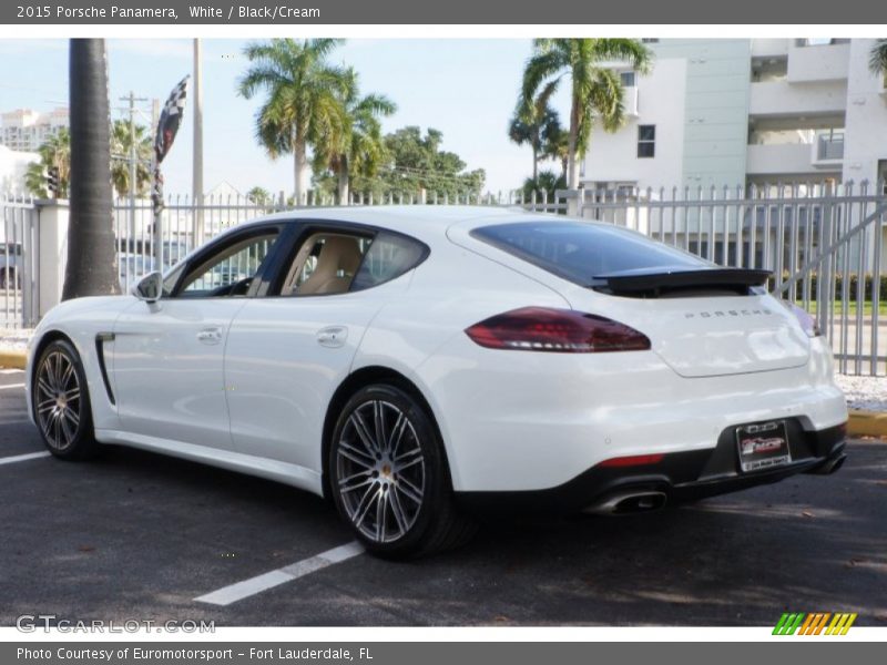 White / Black/Cream 2015 Porsche Panamera