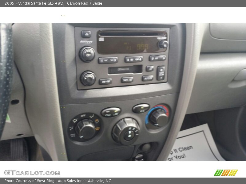 Canyon Red / Beige 2005 Hyundai Santa Fe GLS 4WD