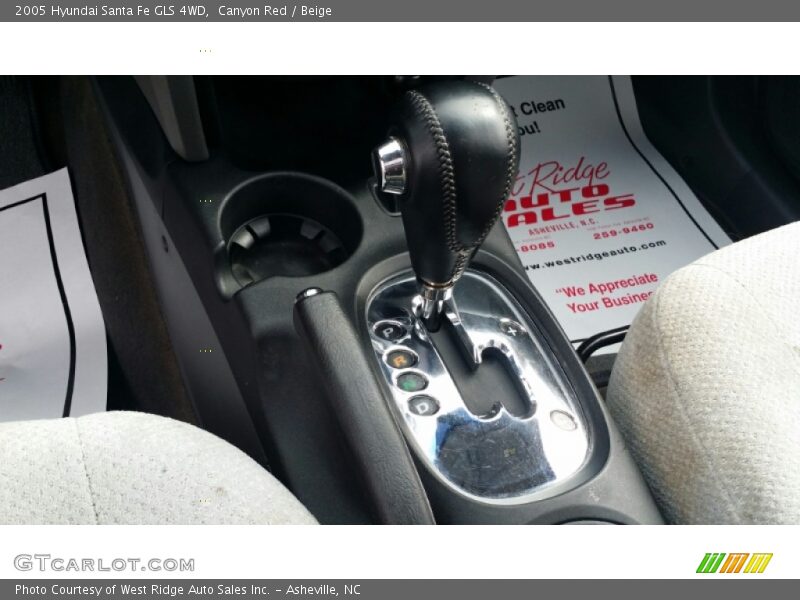 Canyon Red / Beige 2005 Hyundai Santa Fe GLS 4WD