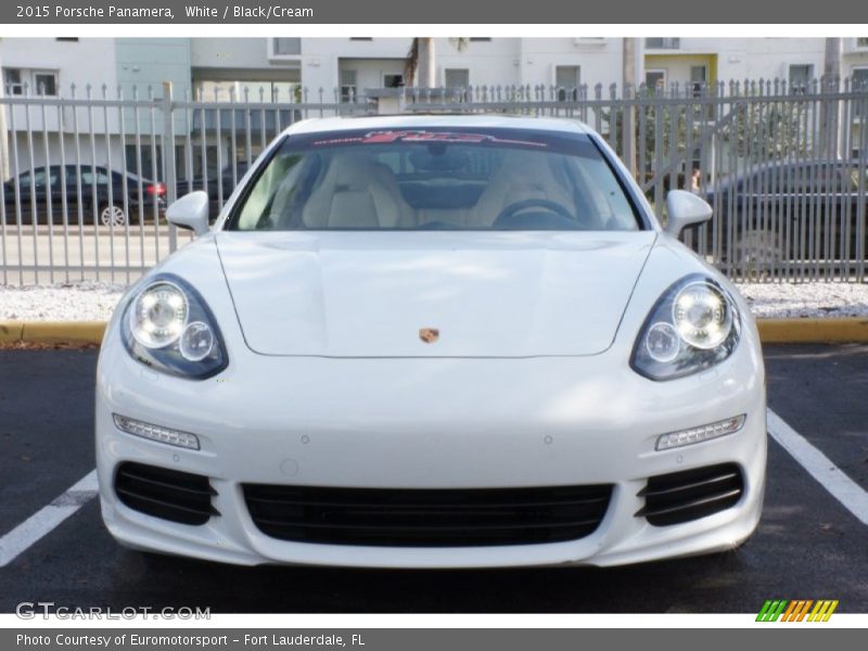 White / Black/Cream 2015 Porsche Panamera