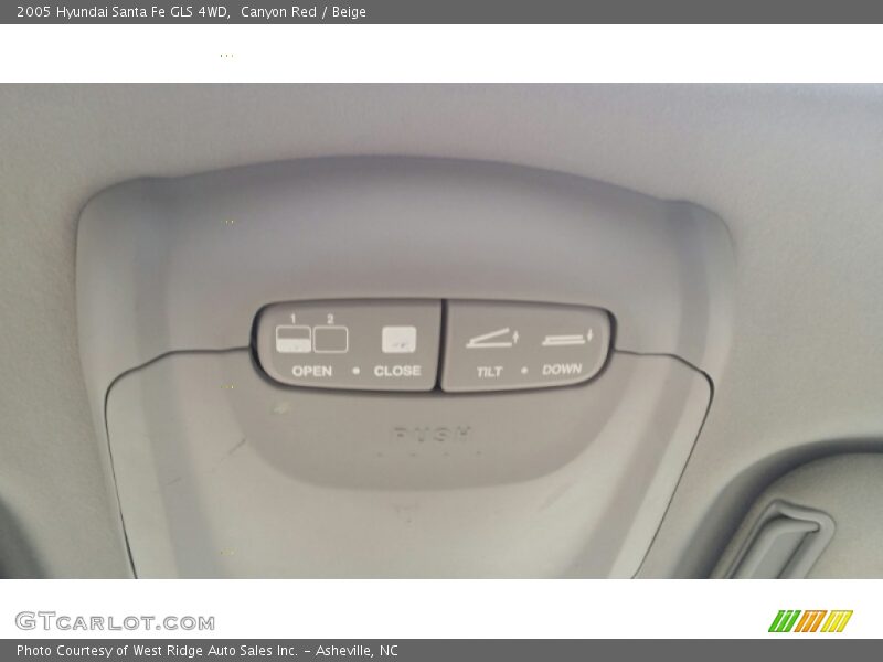Canyon Red / Beige 2005 Hyundai Santa Fe GLS 4WD