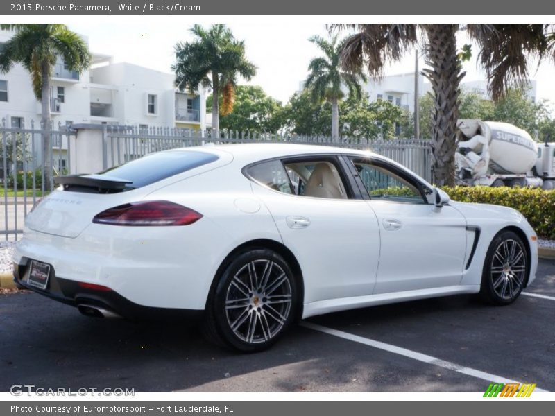 White / Black/Cream 2015 Porsche Panamera