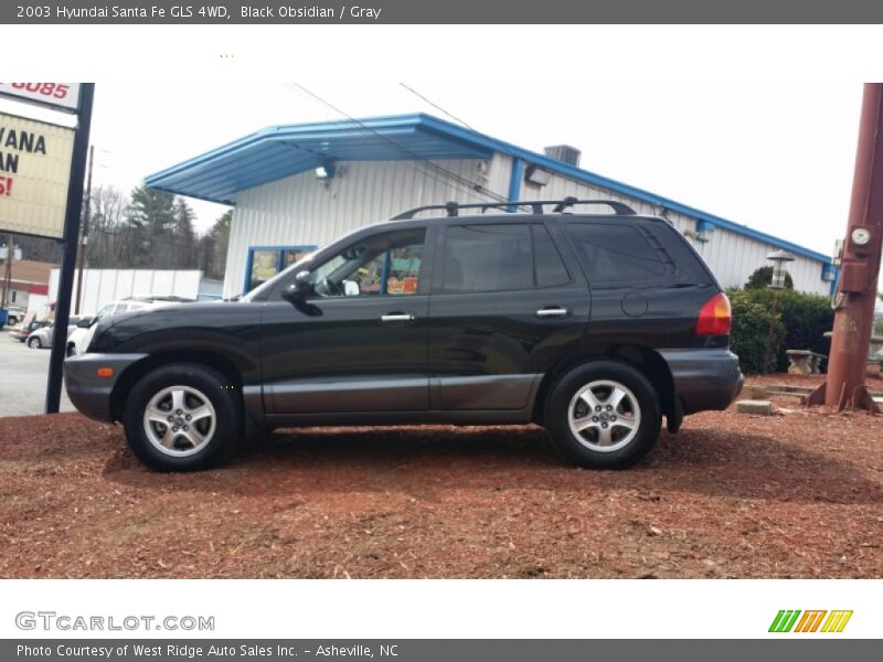 Black Obsidian / Gray 2003 Hyundai Santa Fe GLS 4WD