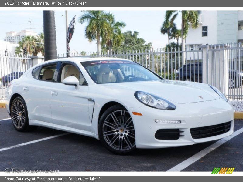 White / Black/Cream 2015 Porsche Panamera