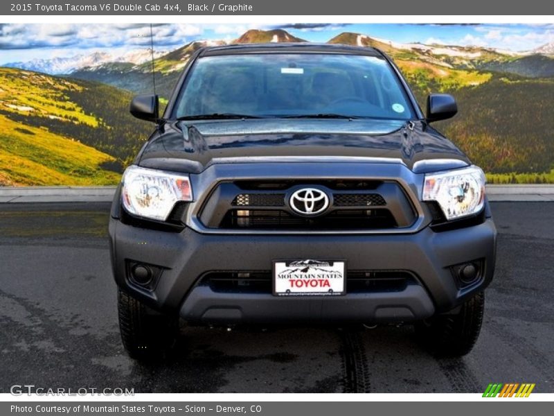 Black / Graphite 2015 Toyota Tacoma V6 Double Cab 4x4