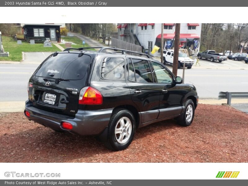 Black Obsidian / Gray 2003 Hyundai Santa Fe GLS 4WD