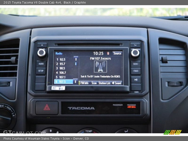 Black / Graphite 2015 Toyota Tacoma V6 Double Cab 4x4