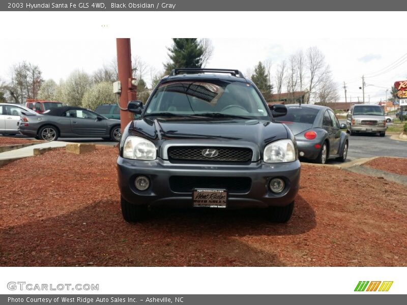 Black Obsidian / Gray 2003 Hyundai Santa Fe GLS 4WD