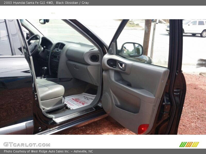 Black Obsidian / Gray 2003 Hyundai Santa Fe GLS 4WD