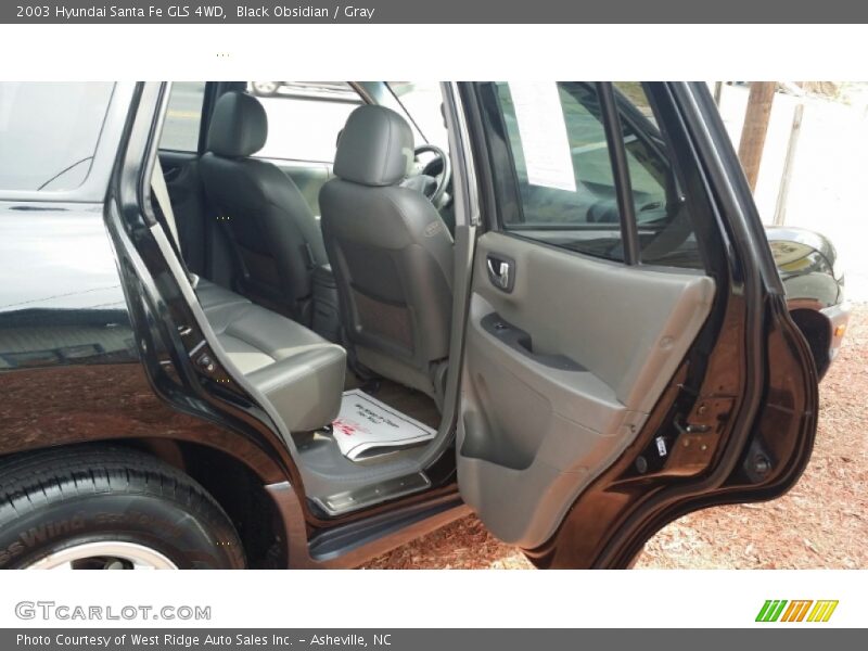 Black Obsidian / Gray 2003 Hyundai Santa Fe GLS 4WD