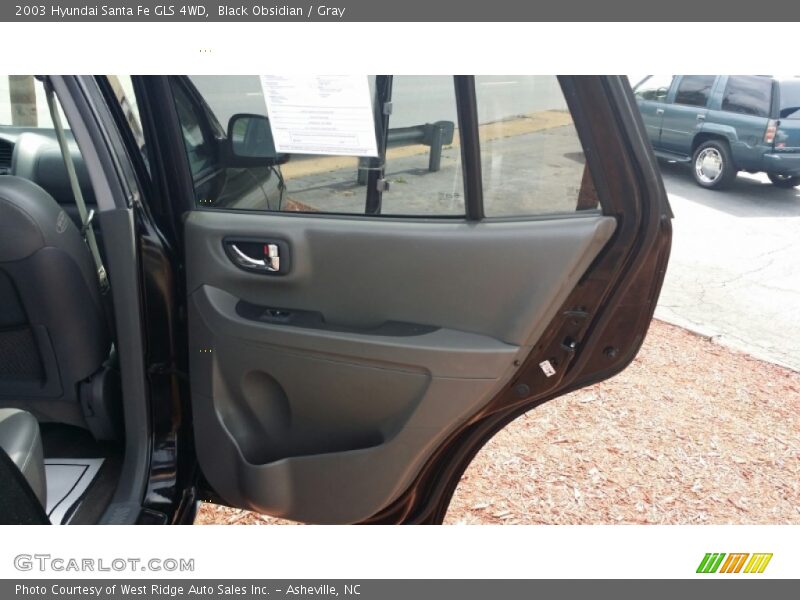 Black Obsidian / Gray 2003 Hyundai Santa Fe GLS 4WD