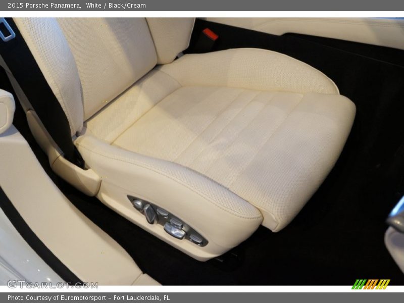White / Black/Cream 2015 Porsche Panamera