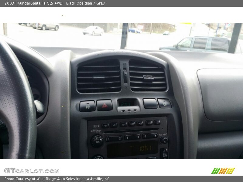 Black Obsidian / Gray 2003 Hyundai Santa Fe GLS 4WD