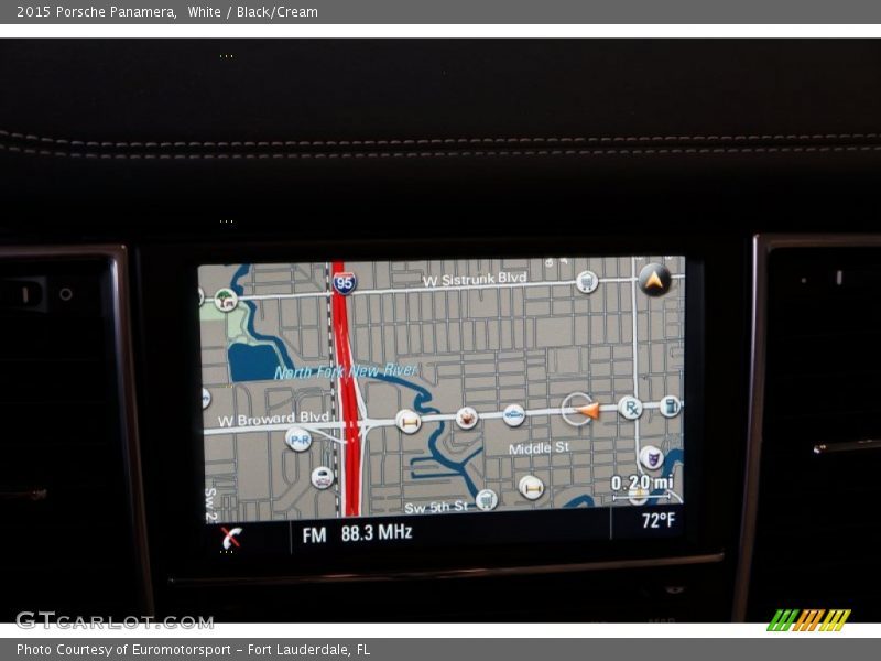 Navigation of 2015 Panamera 