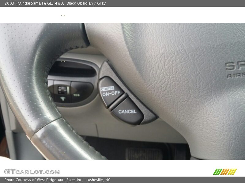 Black Obsidian / Gray 2003 Hyundai Santa Fe GLS 4WD