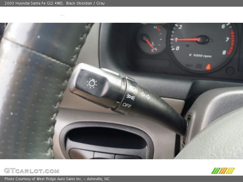 Black Obsidian / Gray 2003 Hyundai Santa Fe GLS 4WD