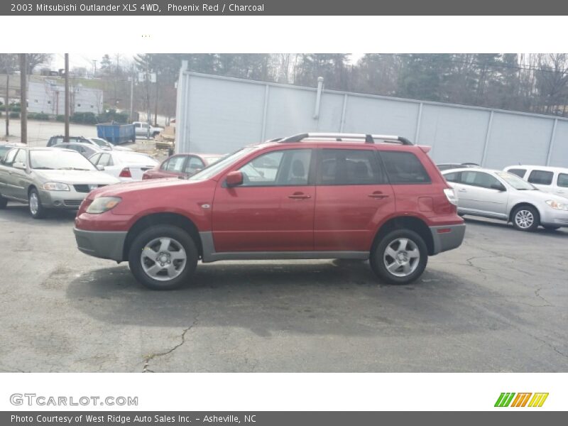 Phoenix Red / Charcoal 2003 Mitsubishi Outlander XLS 4WD