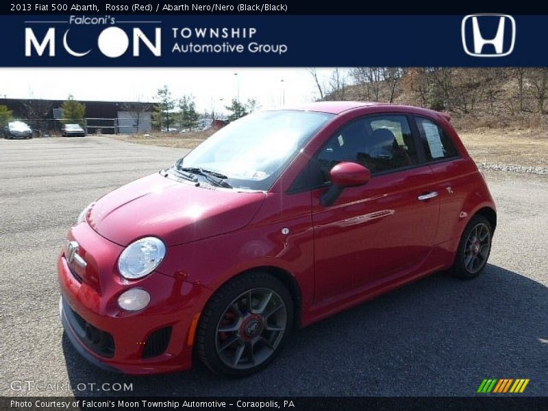 Rosso (Red) / Abarth Nero/Nero (Black/Black) 2013 Fiat 500 Abarth
