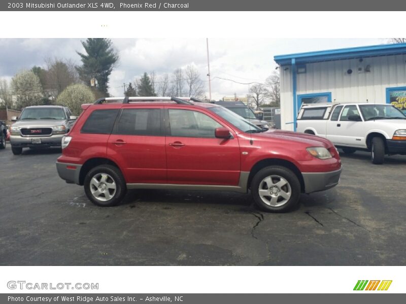 Phoenix Red / Charcoal 2003 Mitsubishi Outlander XLS 4WD