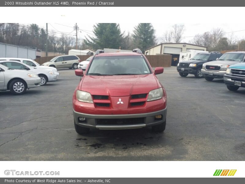 Phoenix Red / Charcoal 2003 Mitsubishi Outlander XLS 4WD