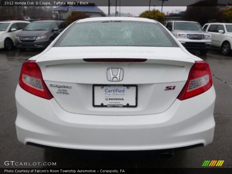 Taffeta White / Black 2012 Honda Civic Si Coupe