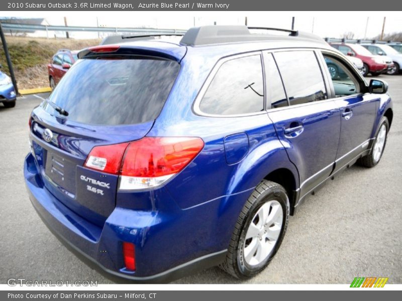 Azurite Blue Pearl / Warm Ivory 2010 Subaru Outback 3.6R Limited Wagon