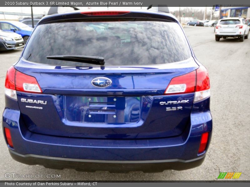 Azurite Blue Pearl / Warm Ivory 2010 Subaru Outback 3.6R Limited Wagon