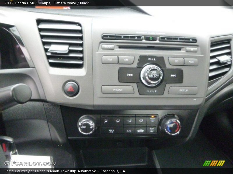 Taffeta White / Black 2012 Honda Civic Si Coupe