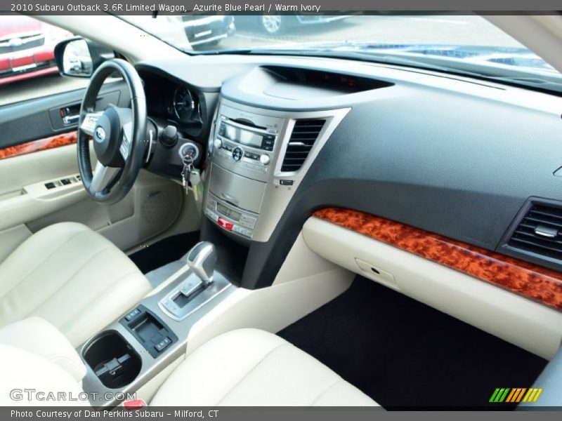 Azurite Blue Pearl / Warm Ivory 2010 Subaru Outback 3.6R Limited Wagon