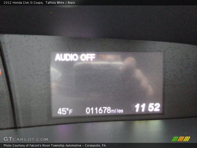 Taffeta White / Black 2012 Honda Civic Si Coupe