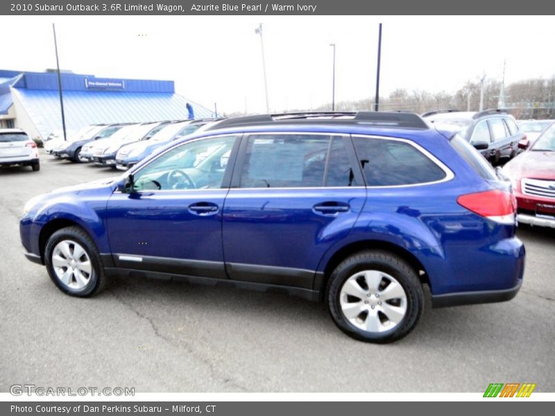 Azurite Blue Pearl / Warm Ivory 2010 Subaru Outback 3.6R Limited Wagon